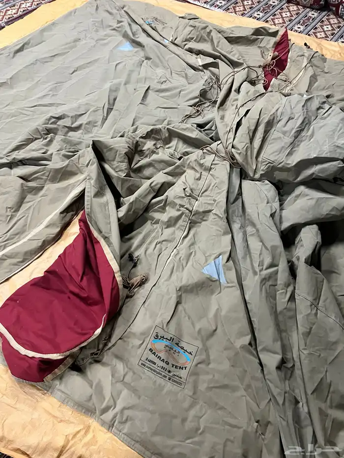 خيمه البيرق 3 3 طبقتين حمرا من جواء 3