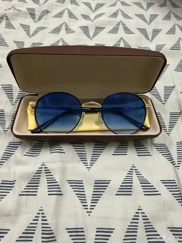 نظارة شمسية رجالية زرقاء 0