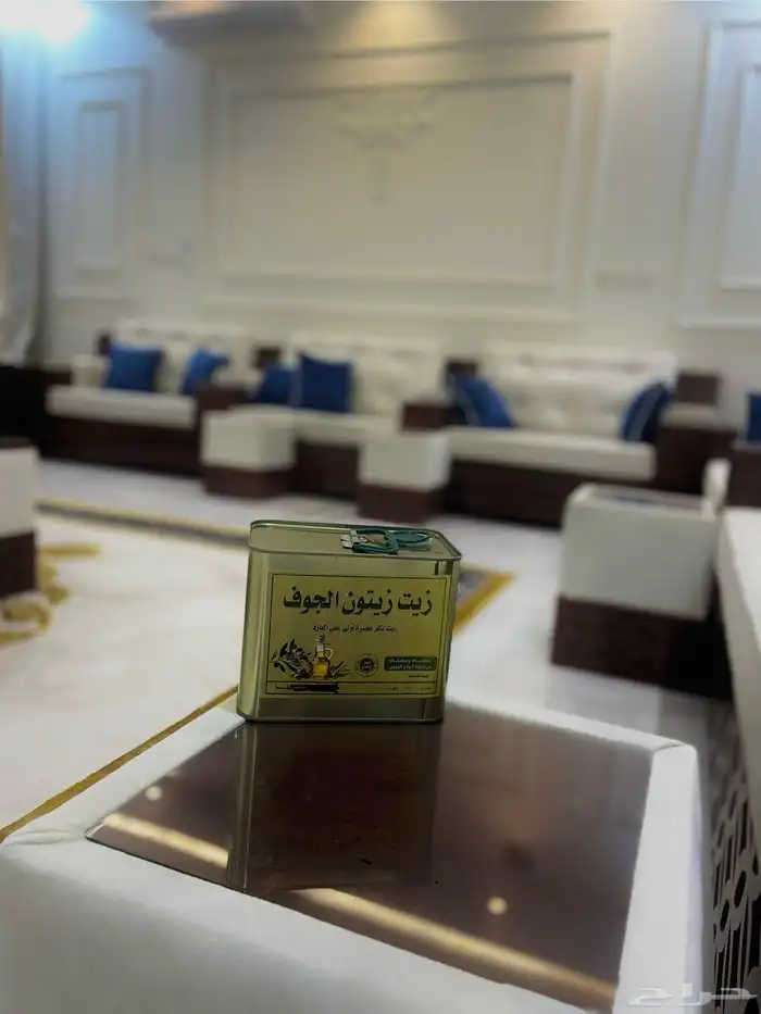 زيت زيتون 2 لتر و 4 لتر انتاج جديد مزارع بسيطا الجوف 1