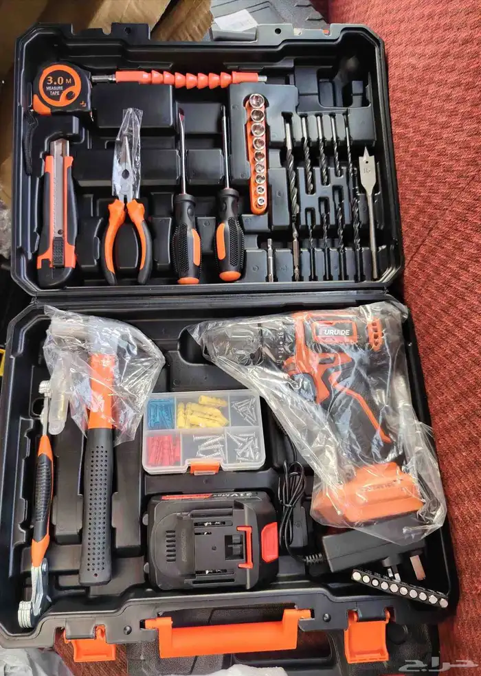 دريل جديد الكمية محدودة ماركة اوتو يتحمل الشغل بطاريتن 0