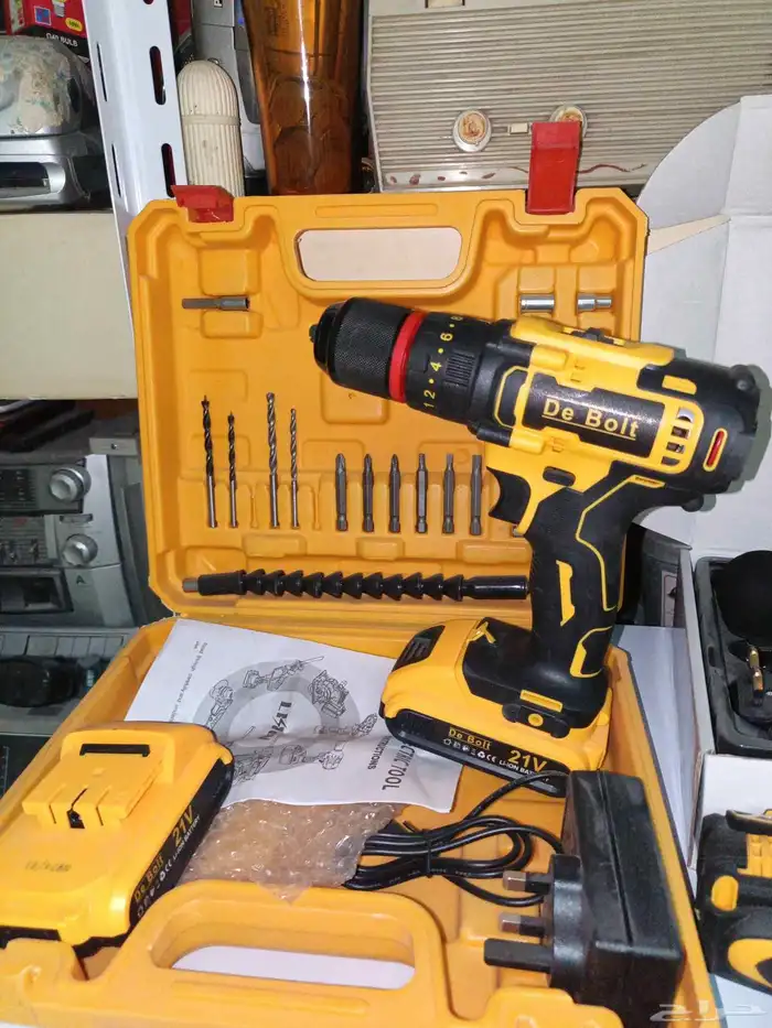 دريل فك وربط جديد وصيني درجة ممتازه مع بتريين 0