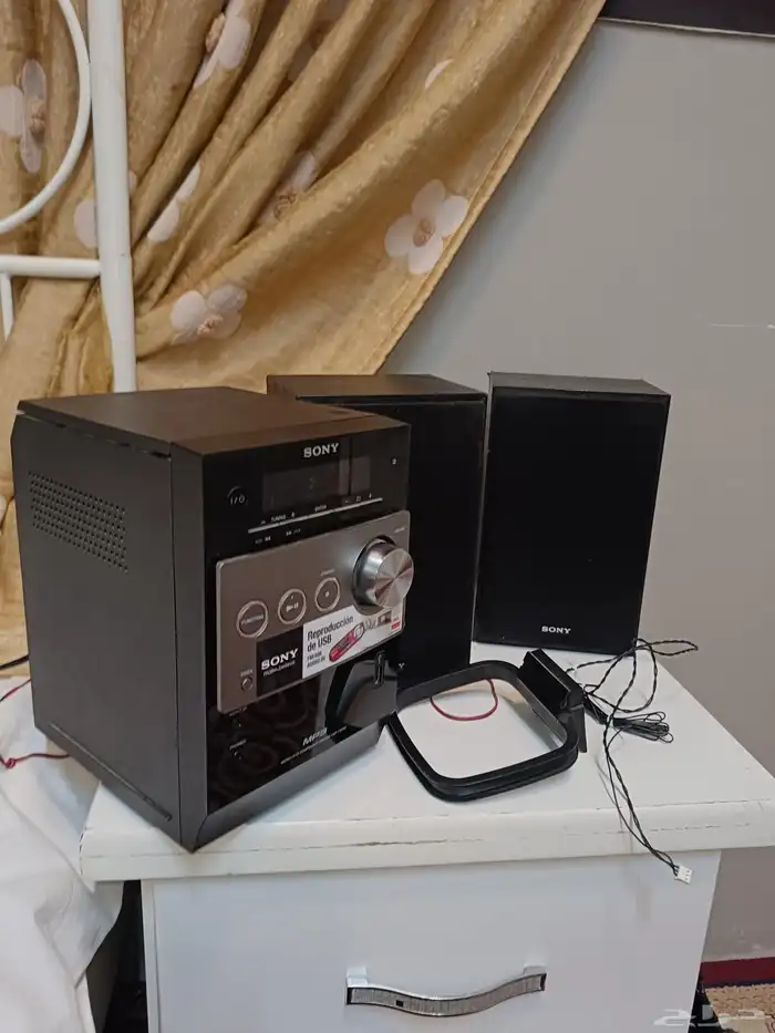 سماعات سوني لا تقيل بلوتوث تقبل AUX وفلاش وراديو واشرطه كل 0