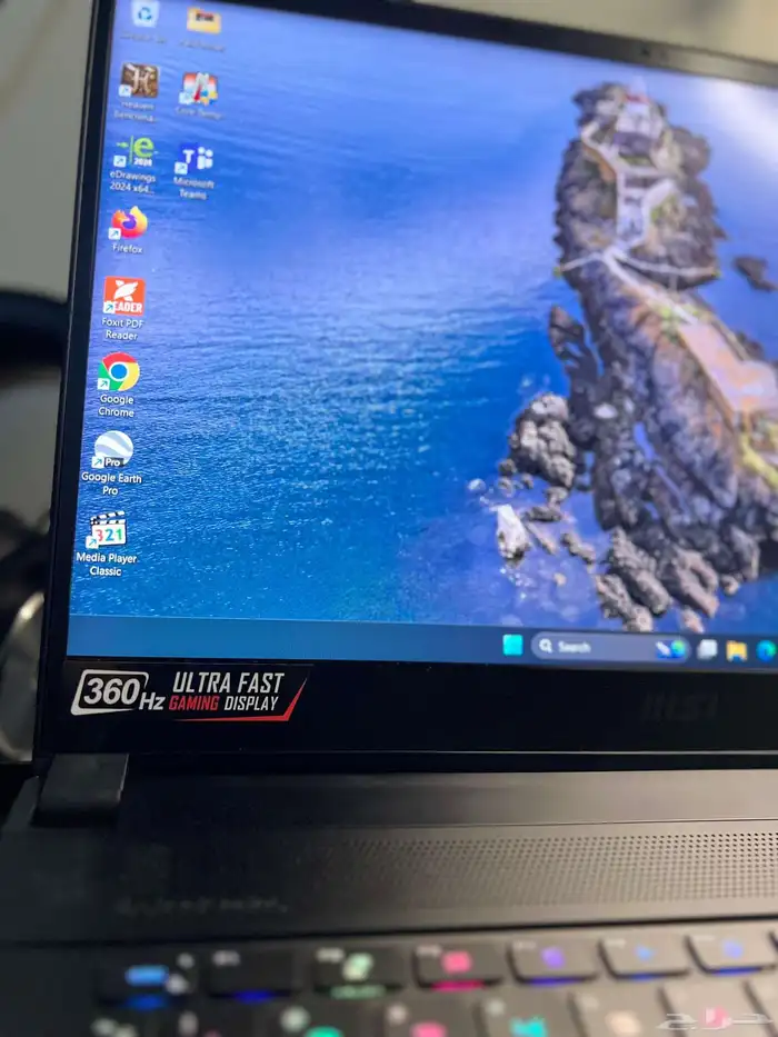 MSI GS66 Stealth i9   RTX 3080  شاشة 360Hz لابتوب قيمنق 4