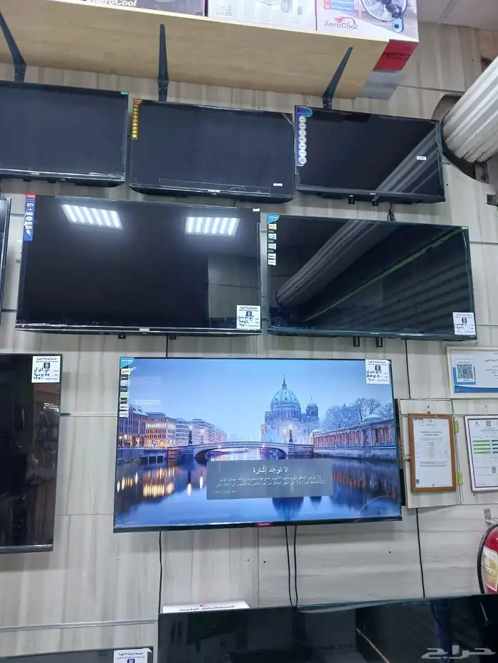 شاشات تلفزيون جديد سمارت 4kشاشة تلفزيون بالتوصيل والتركيب 16