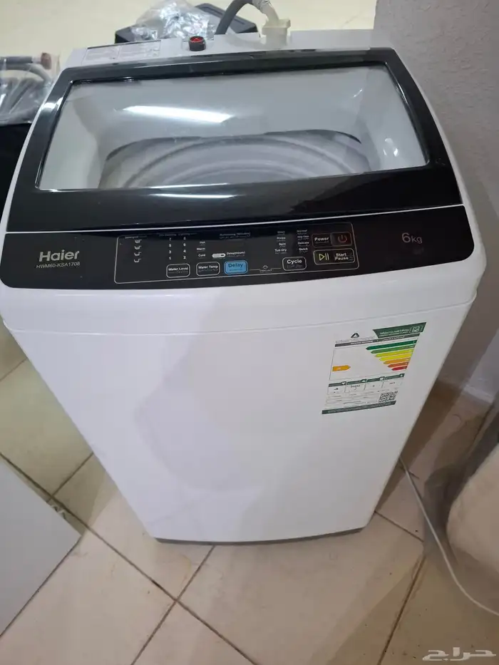غسالة اوتوماتيك هاير 6 كيلو شبه جديدة 2