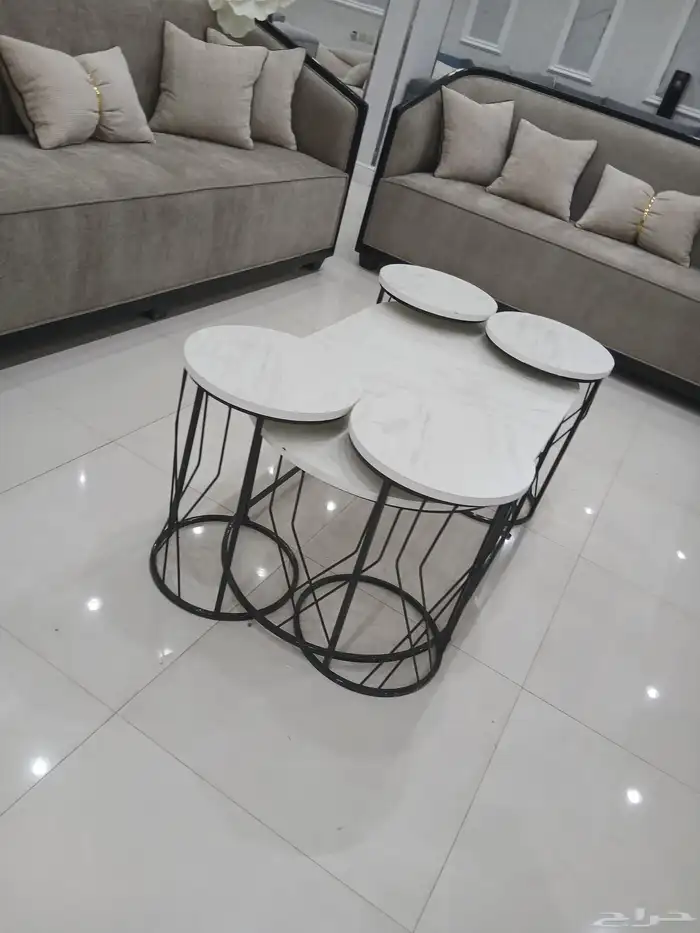 كنبات طاولات ستاير جاهز وتفصل بسعر المصنع 4