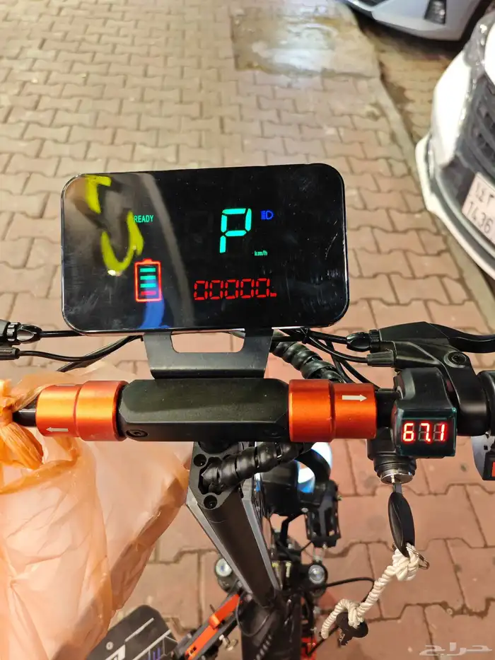 اسكوتر الوحش شبه جديد استخدام ساعتين فقط 8