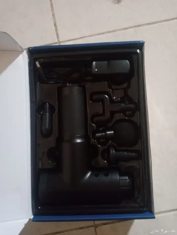 مسدس تدليك العضلات مع وسادة تدليك الرقبة جداد 4