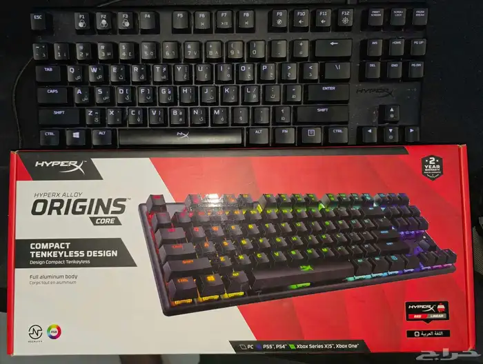كيبورد هايبراكس عربي ميكانيكي   HyperX Origin Alloy 0