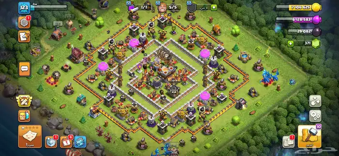 للبيع حساب كلاش كل شي موجود عند في الصوره السعر 130 0