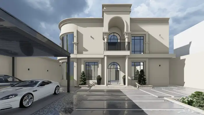 تصميم واجهات نيو كلاسيك 0