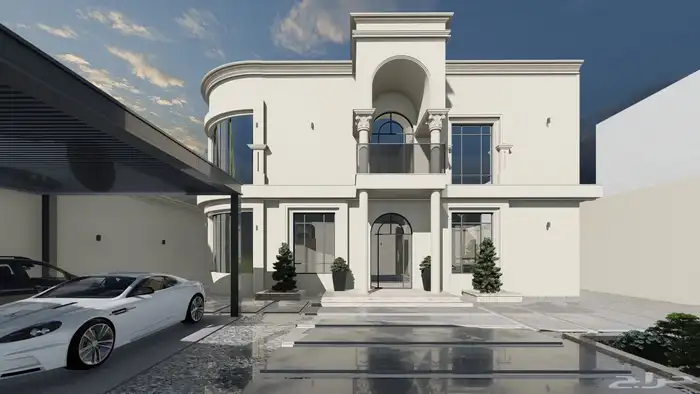 تصميم واجهات نيو كلاسيك 1