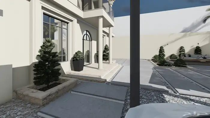 تصميم واجهات نيو كلاسيك 10