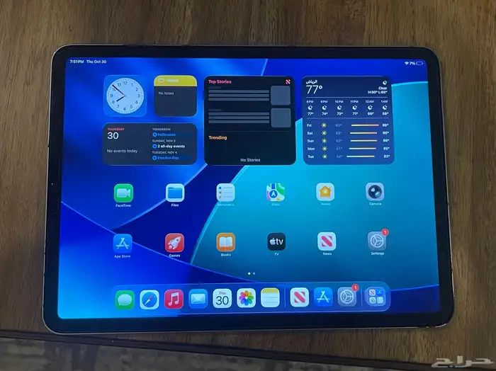 ايباد برو m2 مع شاحنه الاصلي 0