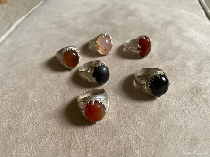 خواتم احجار كريمة متنوعة اصلية 3