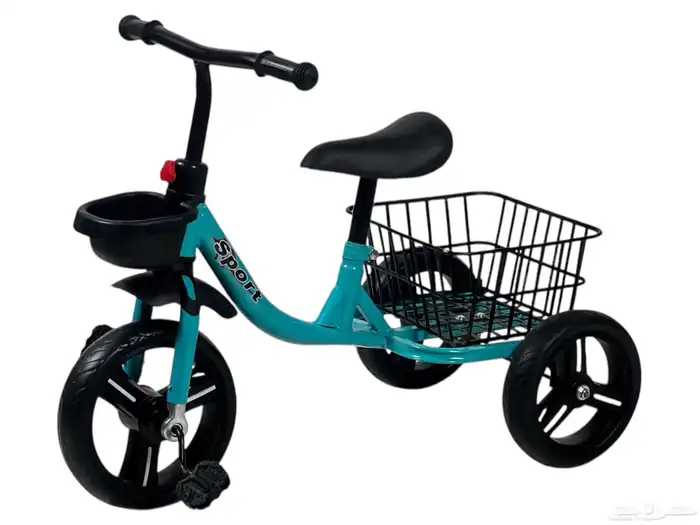 سيكل أطفال 3 كفرات - دراجه ثلاثية العجلات للأطفال مع سلة 14