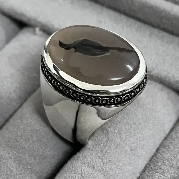 خاتم فضة عيار 980 صياغة يدوية اسطنبولي 3