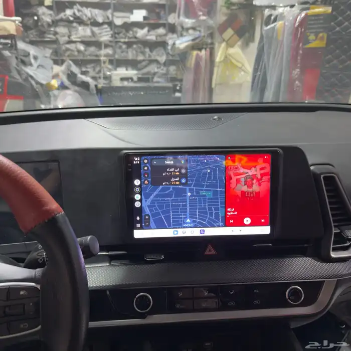 شاشة كيا سبورتاج 2024 إلى 2025 بنظام الاندرويد والأبل 2