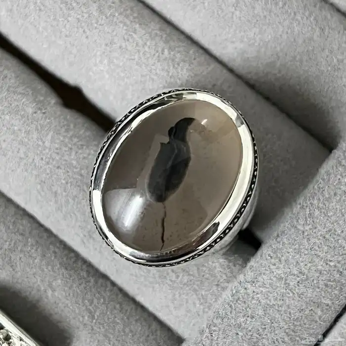 خاتم فضة عيار 980 صياغة يدوية اسطنبولي 2