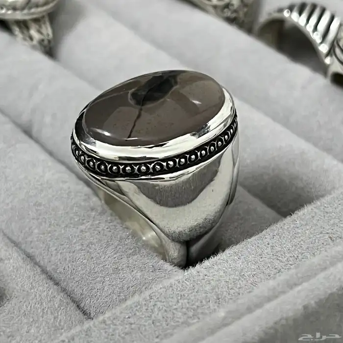 خاتم فضة عيار 980 صياغة يدوية اسطنبولي 1