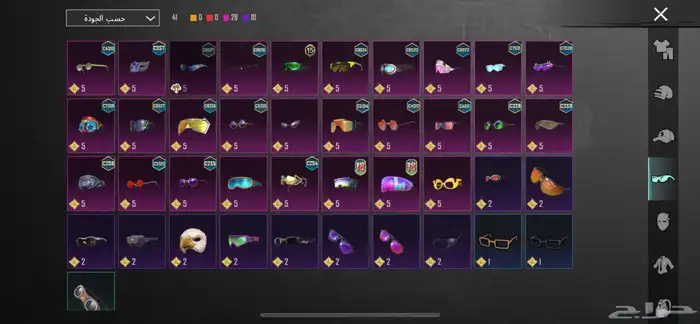 حساب ببجي 10