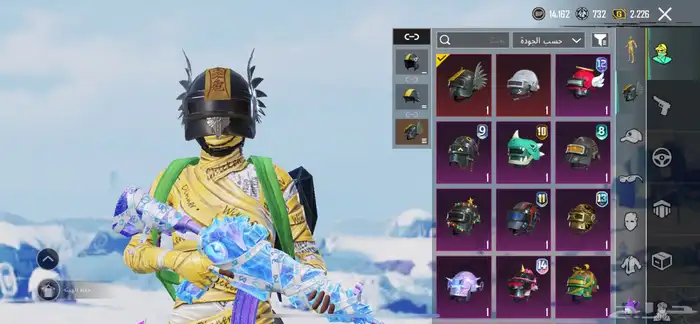 حساب ببجي لفل 72 2