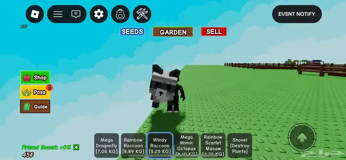 راكون وحيوانات قرو ا قاردن 2