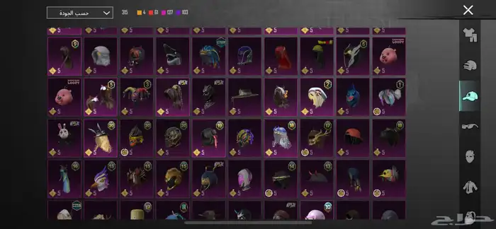 حساب ببجي 35