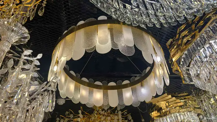 ثريات لد كريستال ثريات تصميم حجر 1