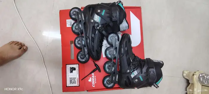 اسكيت كوجر جديد كلي ما تلبس غير مره واحده فقط مقاس 44 1