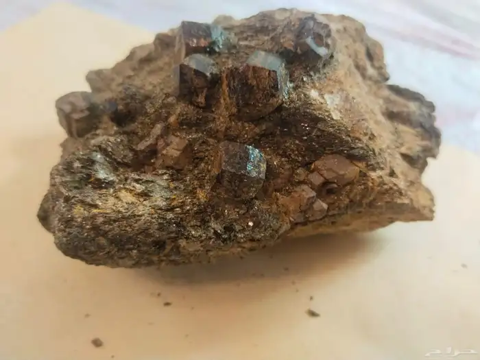 قارنت خام مع الحاضن تحفة ربانية من الاحجار الكريمة 4