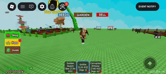 ماب المزرعة Grow a Garden 0