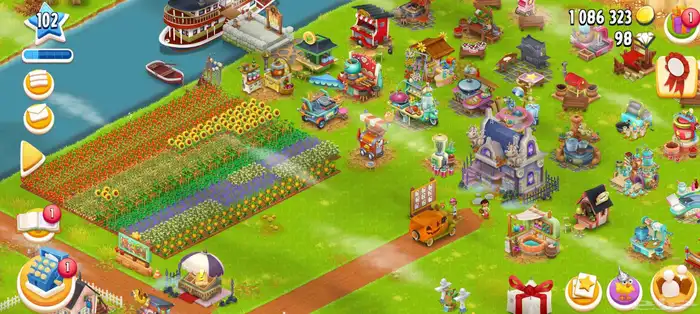 حساب مزرعه هاي داي HayDay قديم لفل102 0