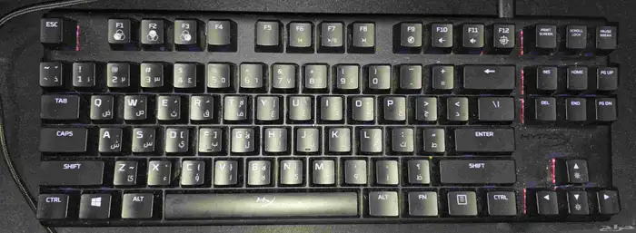 كيبورد هايبراكس عربي ميكانيكي   HyperX Origin Alloy 1