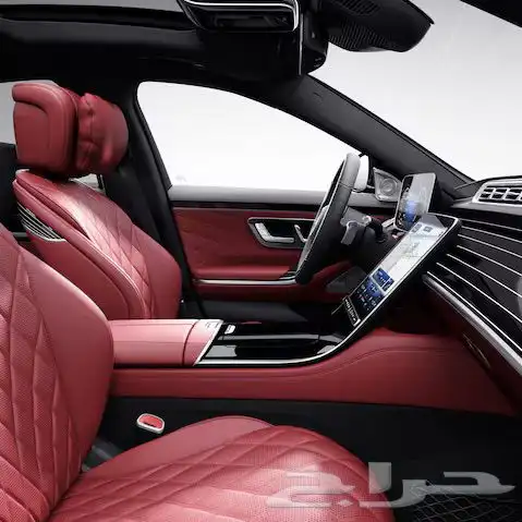 مرسيدس s500 ابيض مع داخلية حمراء فل كامل مواصفات 1