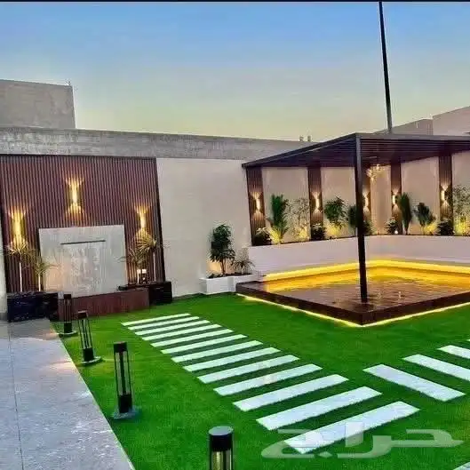 تنسيق حدائق شلالات ومظلات وجميع النباتات بالاحساء 2