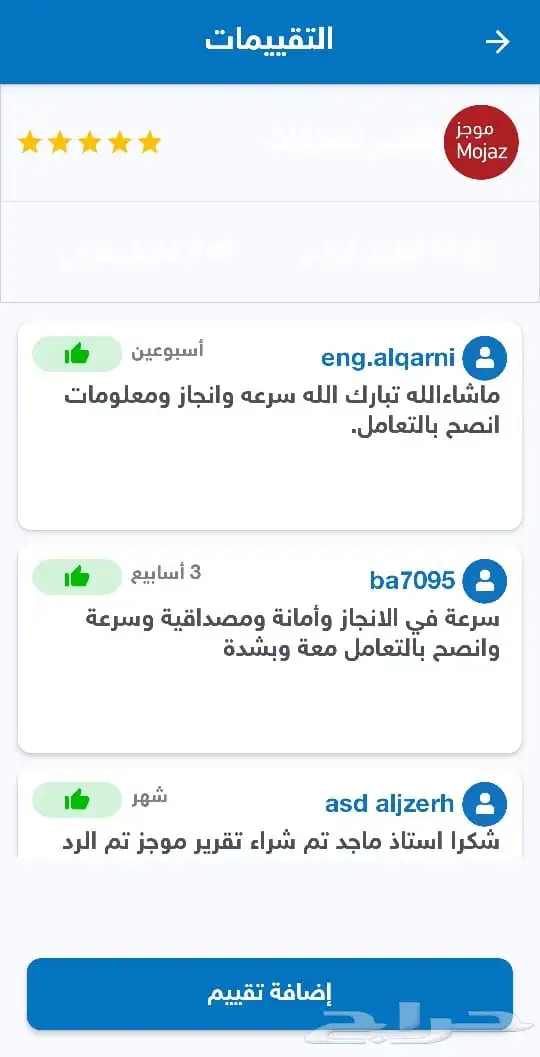 تقرير موجز ب 89 ريال شاهد التقييمات 5