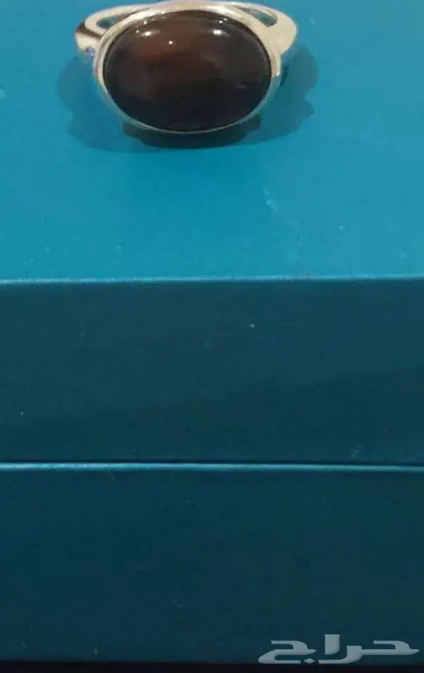 خاتم فضة عقيق 2