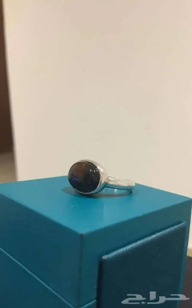 خاتم فضة عقيق 0