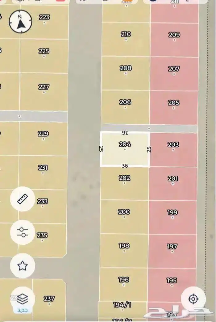 ارض شمال جدة حي الغدير 0