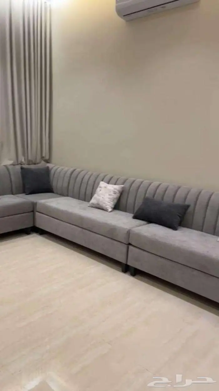دور أرضي مؤثث للإيجار   مطبخ راكب ومكيفات   حي بدر 40 الف 3