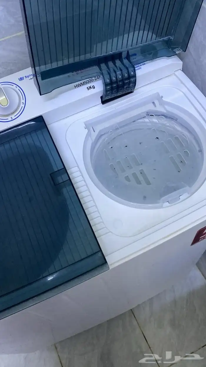 غسالة 5 كيلو استخدام بسيط وفيها مشكلة بسيطه في غطا النشاف 2