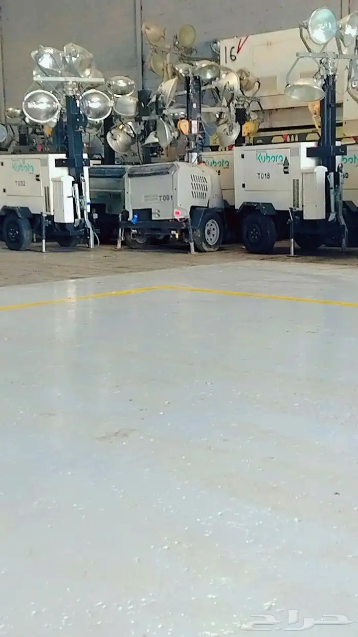 بيع  وايجار المولدات الكهربائية الحديثة والتورلايت 3