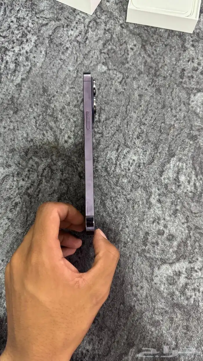 ايفون 14برو ماكس جديد شرط بطريه 88 بكرتونه مساحه 128 5