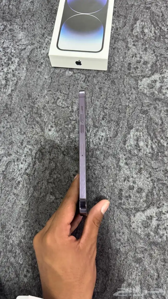 ايفون 14برو ماكس جديد شرط بطريه 88 بكرتونه مساحه 128 3