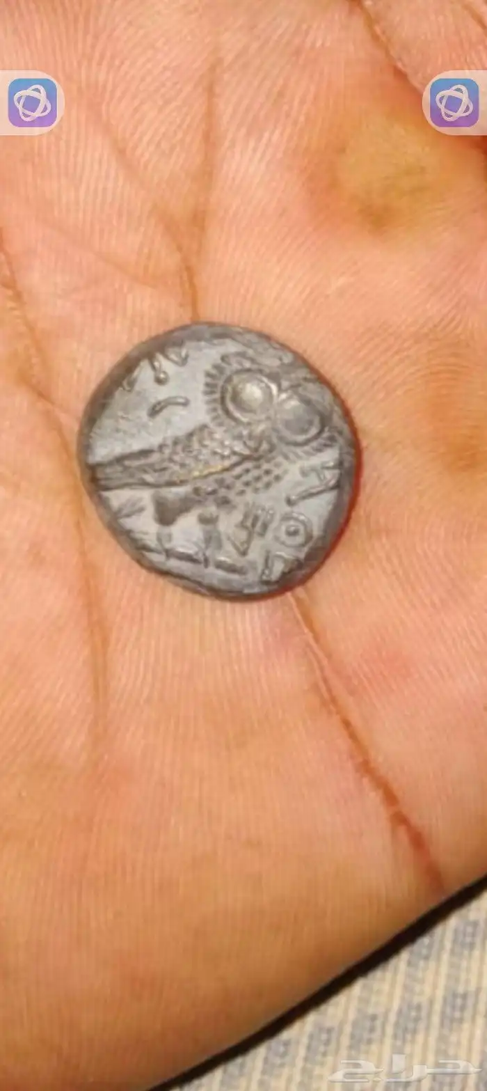 ثلاث عملات يونانيه وحميريه دقه اصليه الأولى الملكه اثينا 1