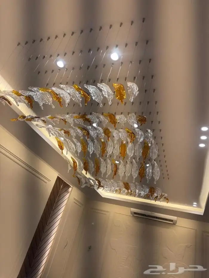 ثريات لد كريستال ثريات تصميم حجر 7