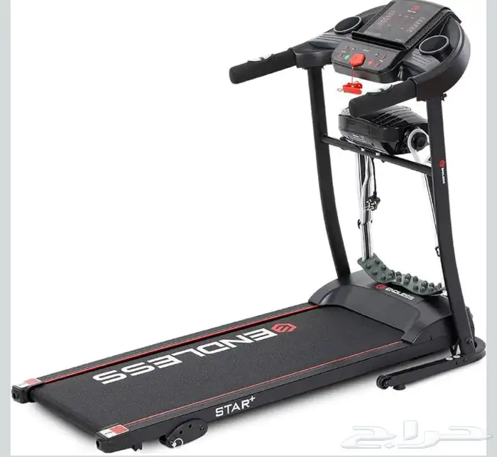 سير رياضي جهاز مشي شبه جديد مع جهاز مساج للبطن والظهر 0