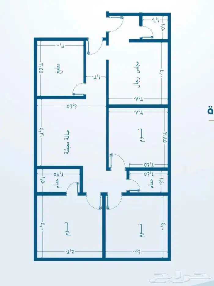شقة تمليك فاخر اربع غرف في مخطط درب الحرمين حي الفيحاء 15