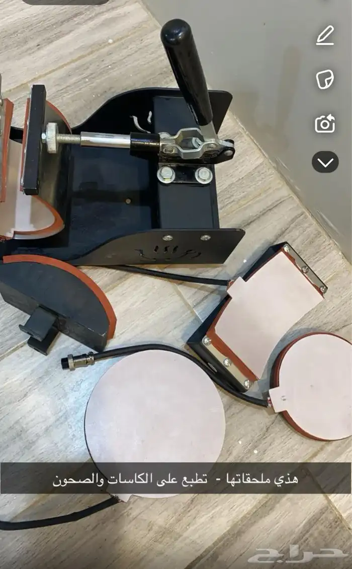 مكبس حراري مع طابعة 1